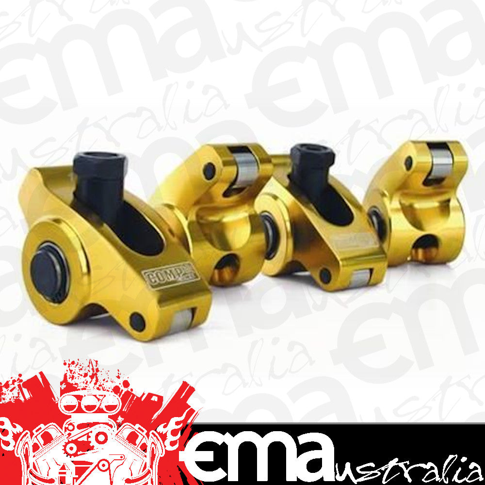 Suit Pontiac 265-455 C.I.D V8 ULTRA GOLD ROLLER ROCKERS 1.65 RATIO 7/16" STUD MOUNT COMP Cams CO19061-16