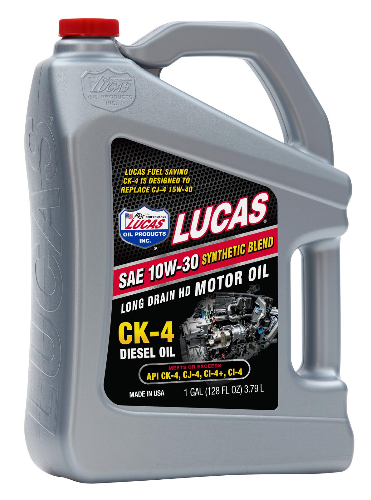 Lucas Oils LUS-10282 Synthetic Blend SAE 10W-30 CK-4 Truck Oil 1 Gallon