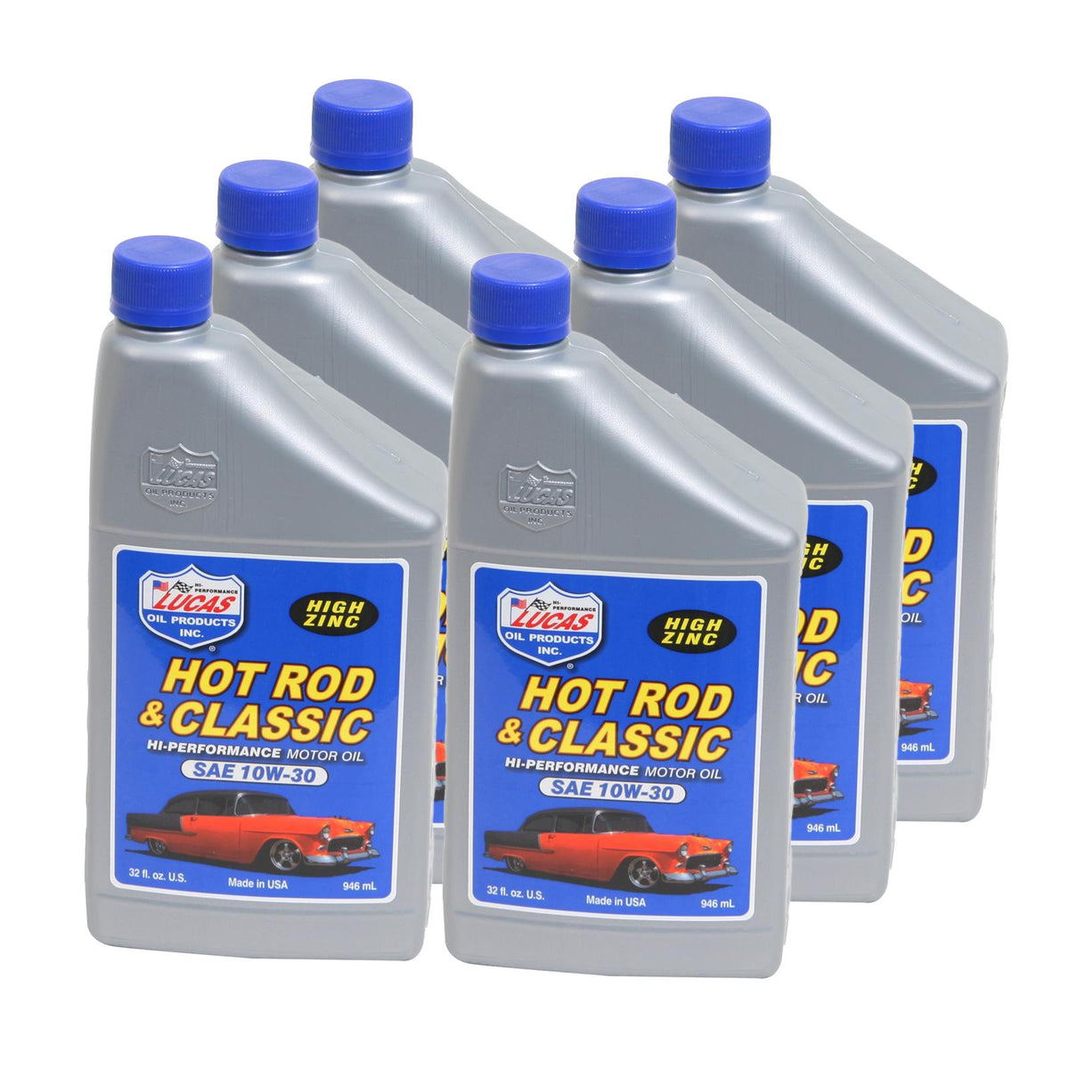 Lucas Oils LUS-10687 SAE 10W-30 Hot Rod Oil 1 Quart