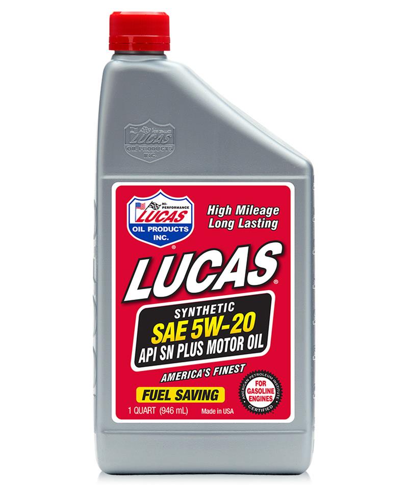 Lucas Oils LUS-10137 Synthetic SAE 5W-20 API SN Plus Motor Oil 5 Gallon Pail