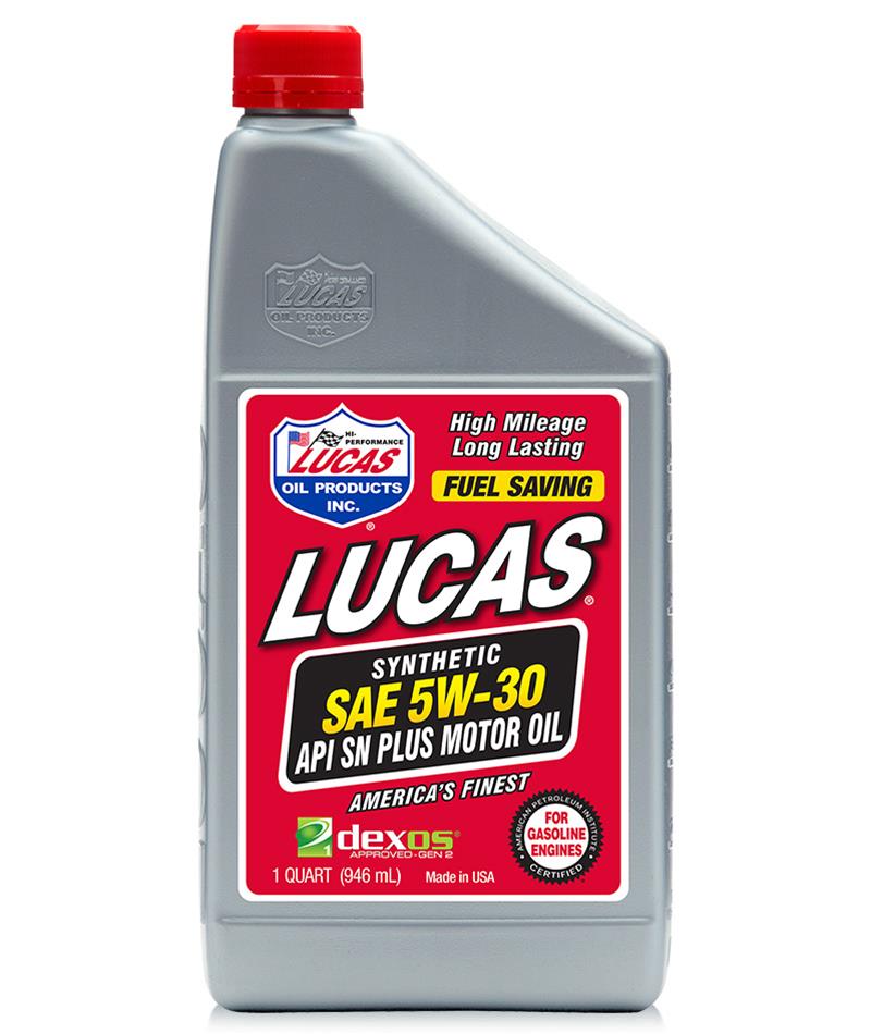Lucas Oils LUS-10207 Synthetic SAE 5W-30 API SN Plus Dexos Motor Oil 5 Gallon Pail