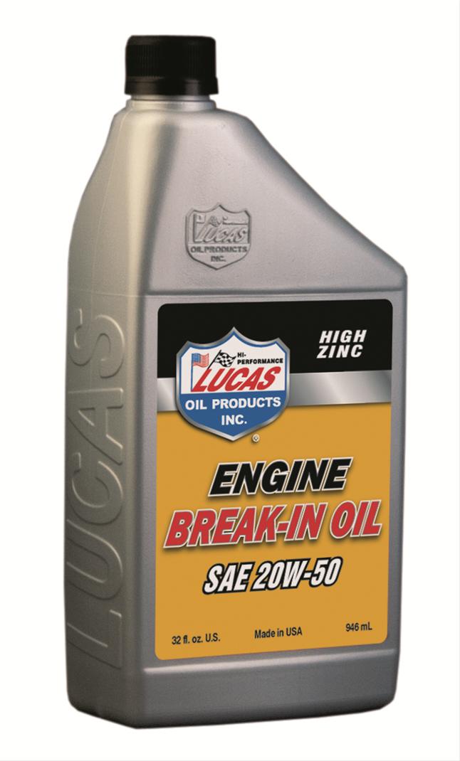 Lucas Oils LUS-10635 SAE 20W-50 Break-In Oil 1 Quart