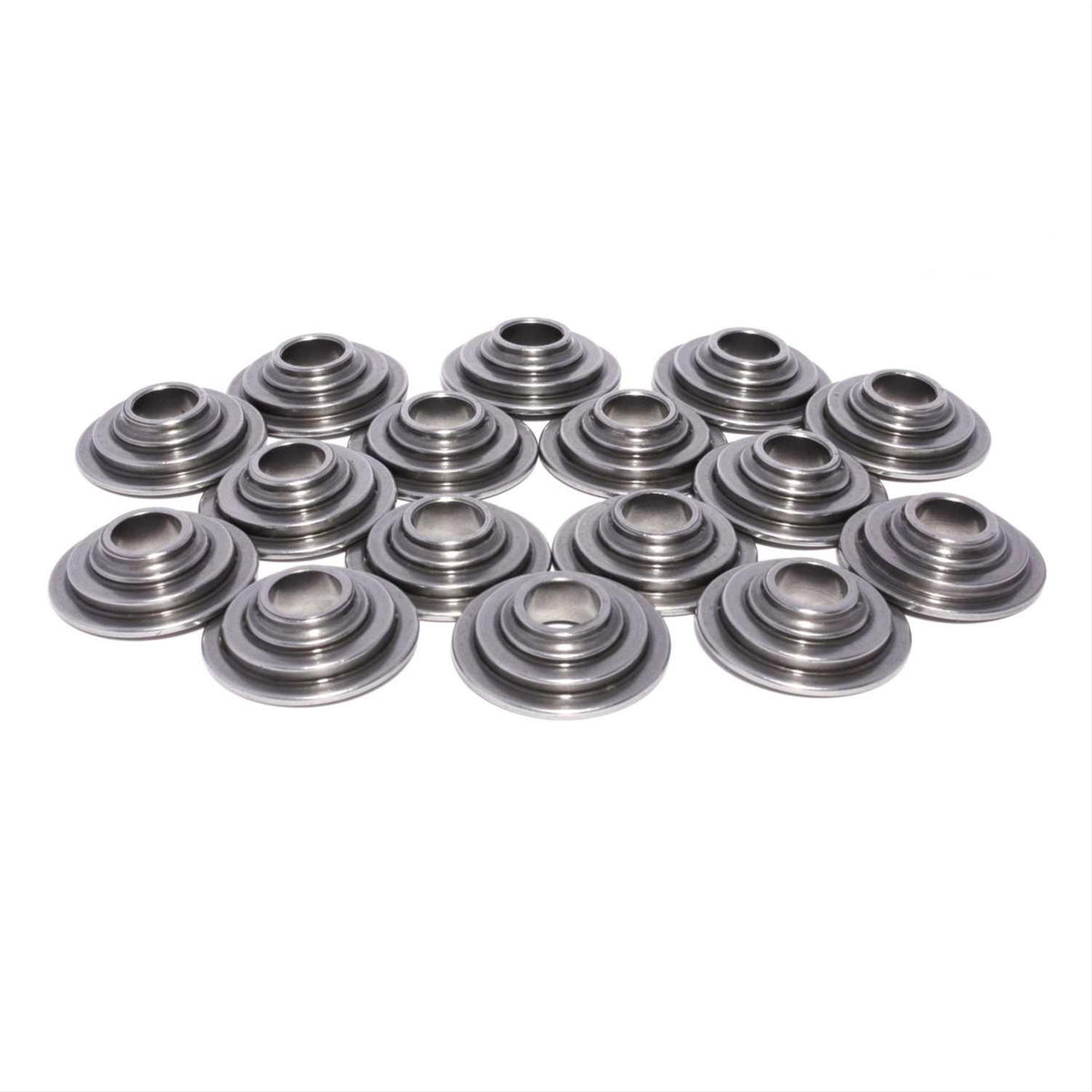 COMP Cams 1750-16 10 Degree Tool Steel Retainer Set of 16 for All Valves w/ 1.250" O.D. Springs