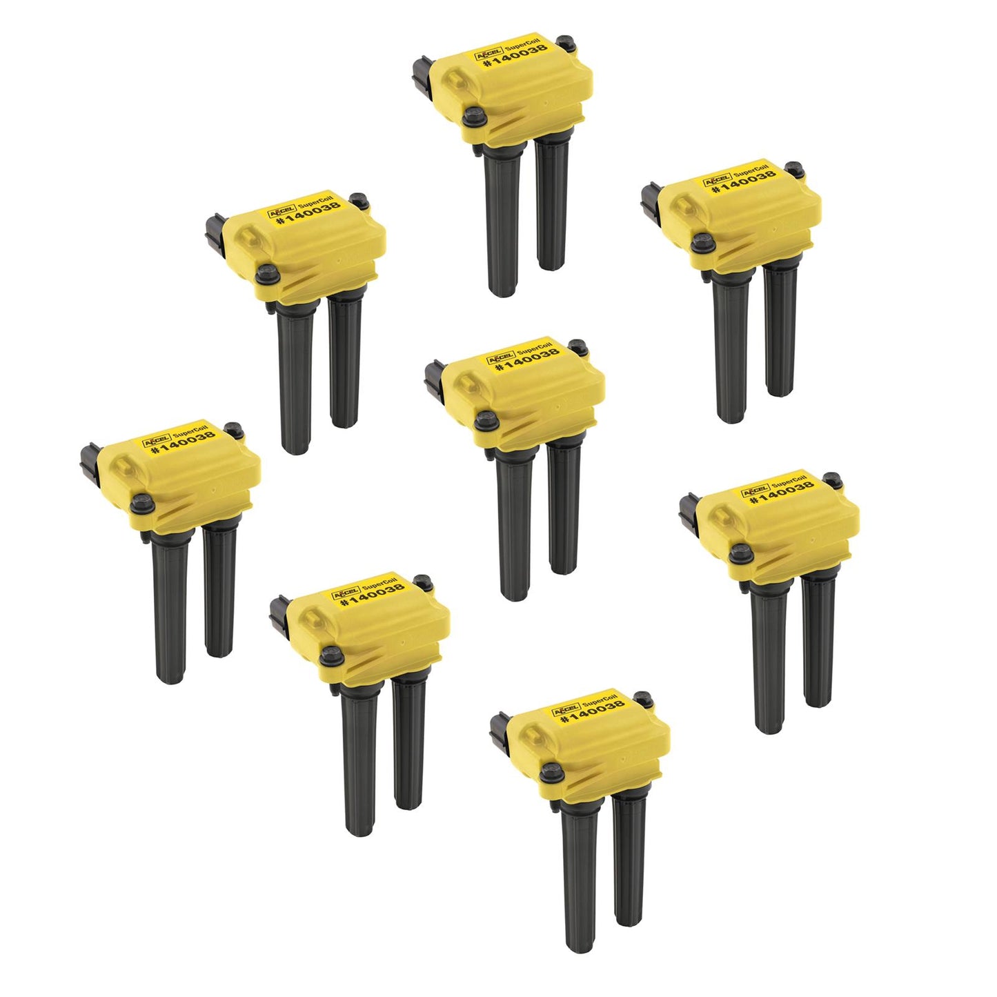 Accel AC140038-8 Coil Hemi Dual Plug 8Pk