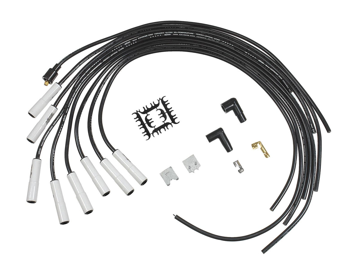 Accel AC9000C Ceramic Spk Plug Wire Set 180 Universal Fit