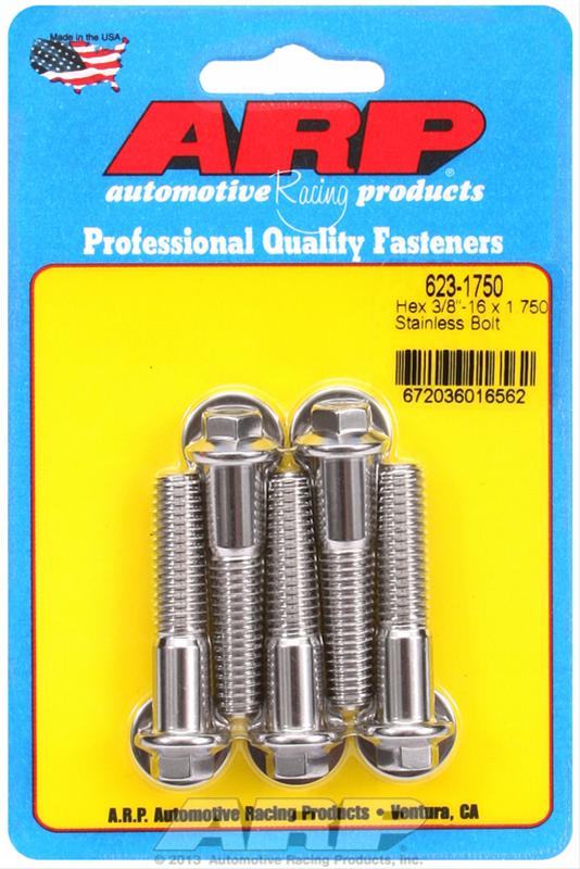 ARP Fasteners ARP623-1750 623-1750 3/8-16 X 1.750 Hex SS Bolts