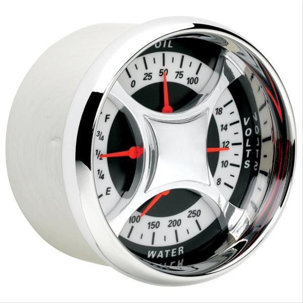 AutoMeter AU1110 MCX Combination Gauge Fuel Water Temp Oil Press Volts