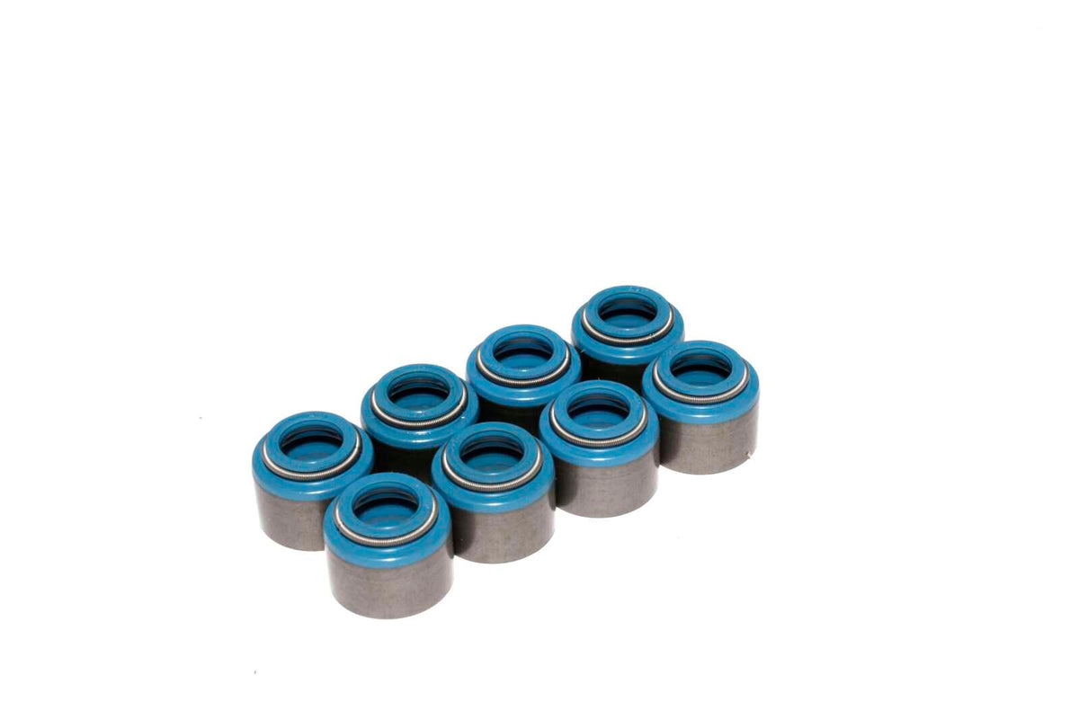 COMP Cams 515-8 Set of 8 Metal Viton Valve Seals for .530" Guide Size, 3/8 Valve Stem