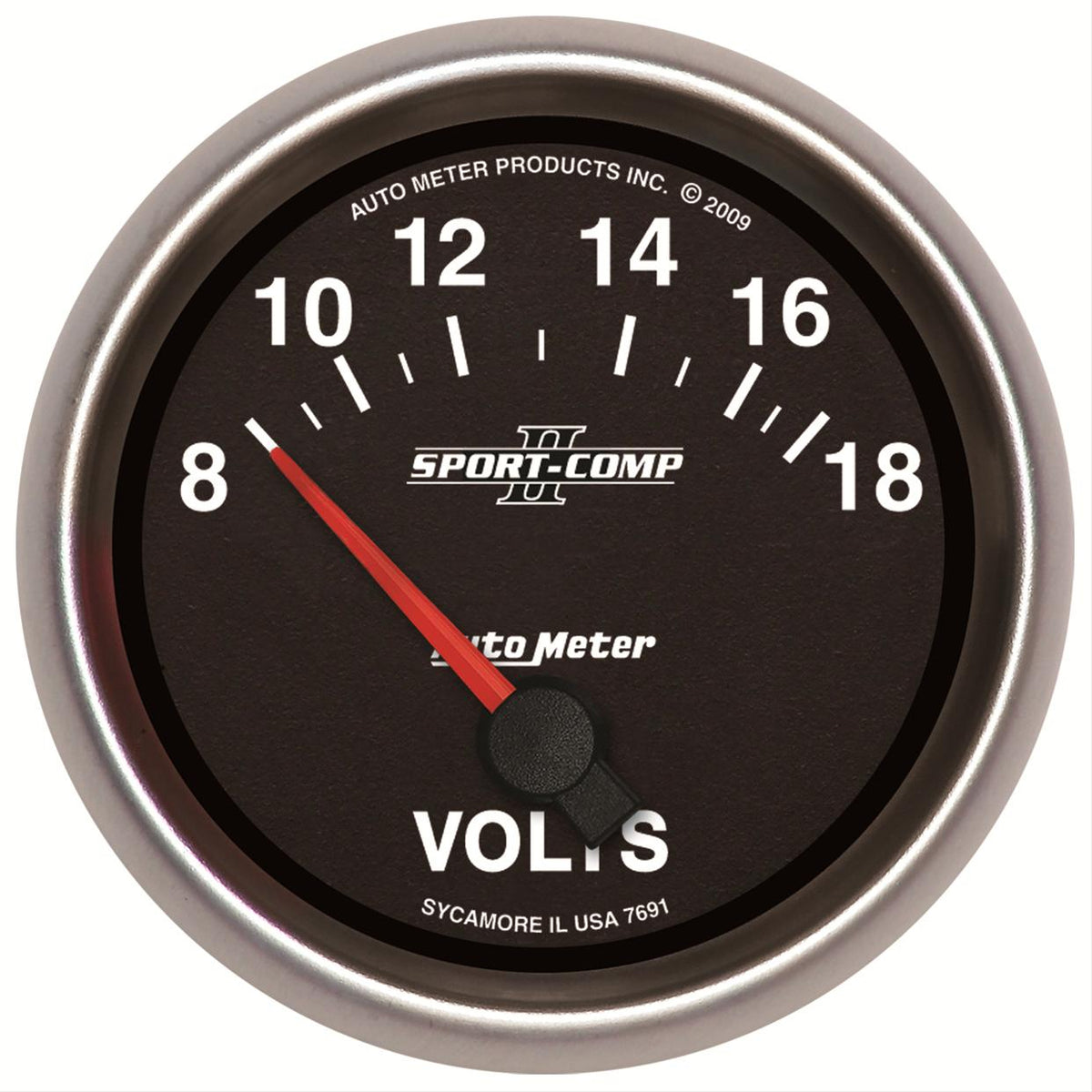 AutoMeter 7791 2-5/8" VOLTMETER, 8-18V, ULTRA-LITE II