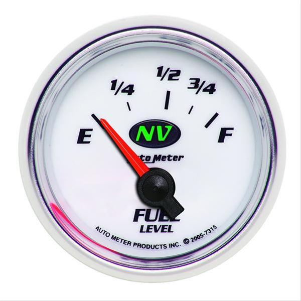 AutoMeter AU7315 NV 2-1/16" Elec Fuel Level Gauge Ford 73-10 OHMS