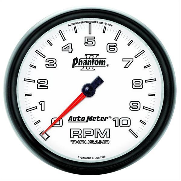 AutoMeter 7598 5" IN-DASH TACHOMETER, 0-10,000 RPM, PHANTOM II