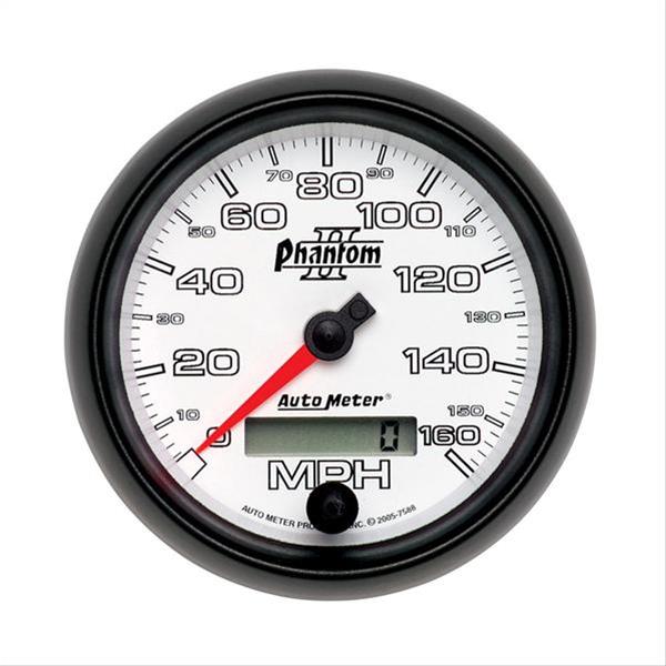 AutoMeter 7588 3-3/8" SPEEDOMETER, 0-160 MPH, PHANTOM II