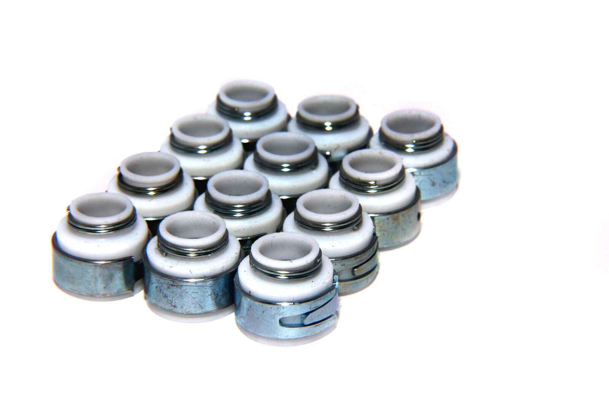 COMP Cams 500-12 Set of 12 PTFE Valve Seals for .530" Guide Size, 5/16" Valve Stem