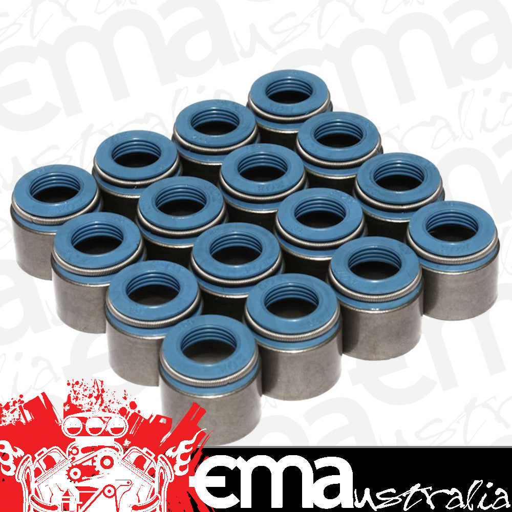 COMP Cams 516-16 Set of 16 Metal Viton Valve Seals for .530" Guide Size, 5/16 Valve Stem