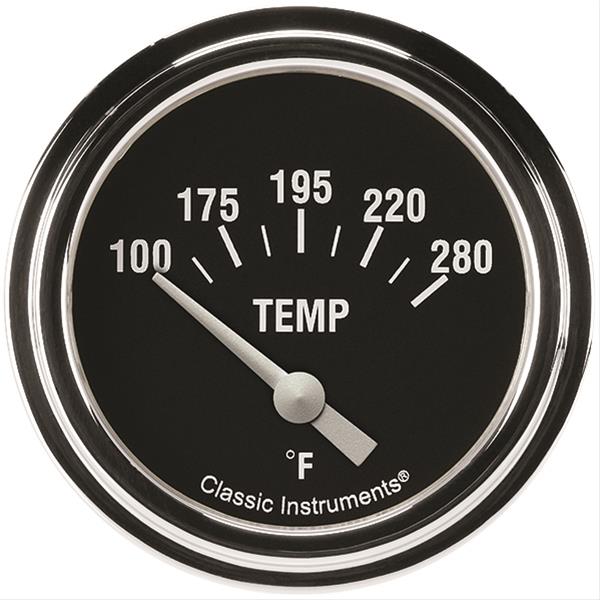 Classic Instruments HR226SLF-06 Hot Rod 2 5/8" Water Temp. Short Sweep, Includ