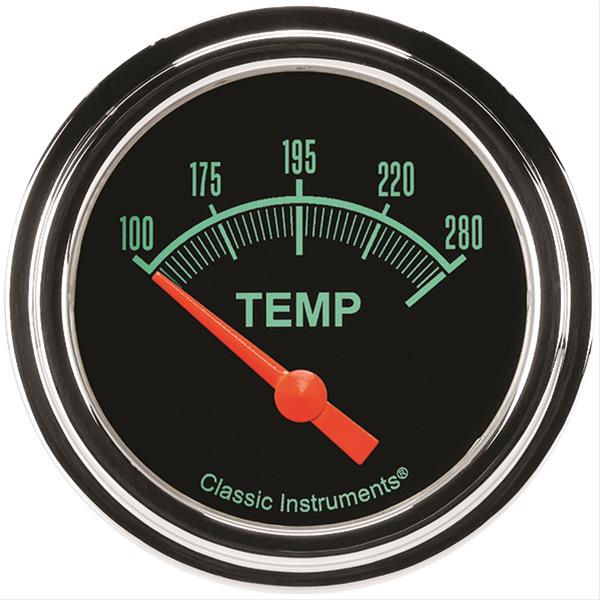 Classic Instruments GS226SLF-08 G-Stock 2 5/8" Water Temp. Short Sweep, Includ