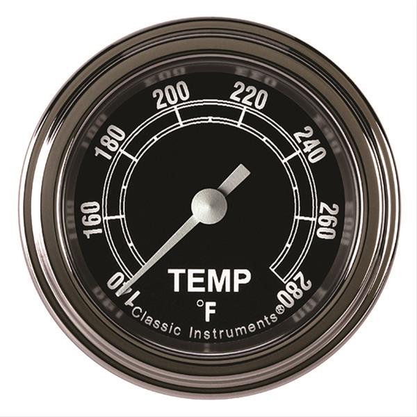 Classic Instruments TR126SLF-12 Traditional - Water Temp Gauge Full Sweep 2-1/8"