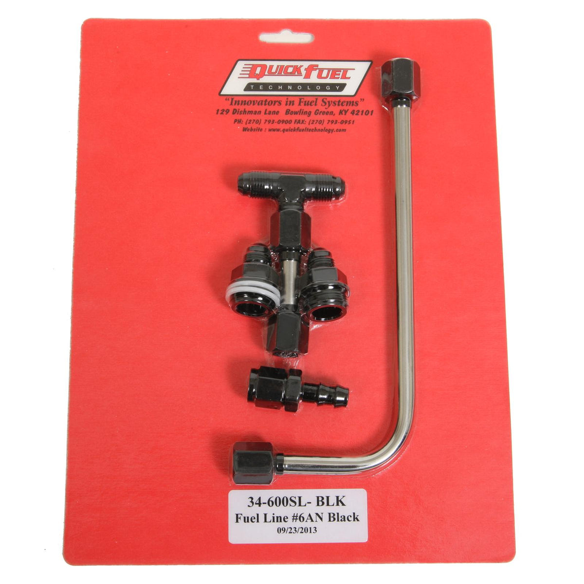 Quick Fuel QFT34-600SL-BLKQFT Fuel Line #6An Black Slayer & 4160 3/8" Dual Feed