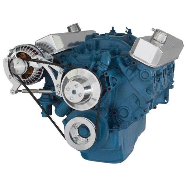 BluePrint BPP360FDE2 SB MOPAR FRONT ACCESSORY DRIVE, VBELT W ALT, WP, BRACKETS, BOLTS Engine Pulley Kit