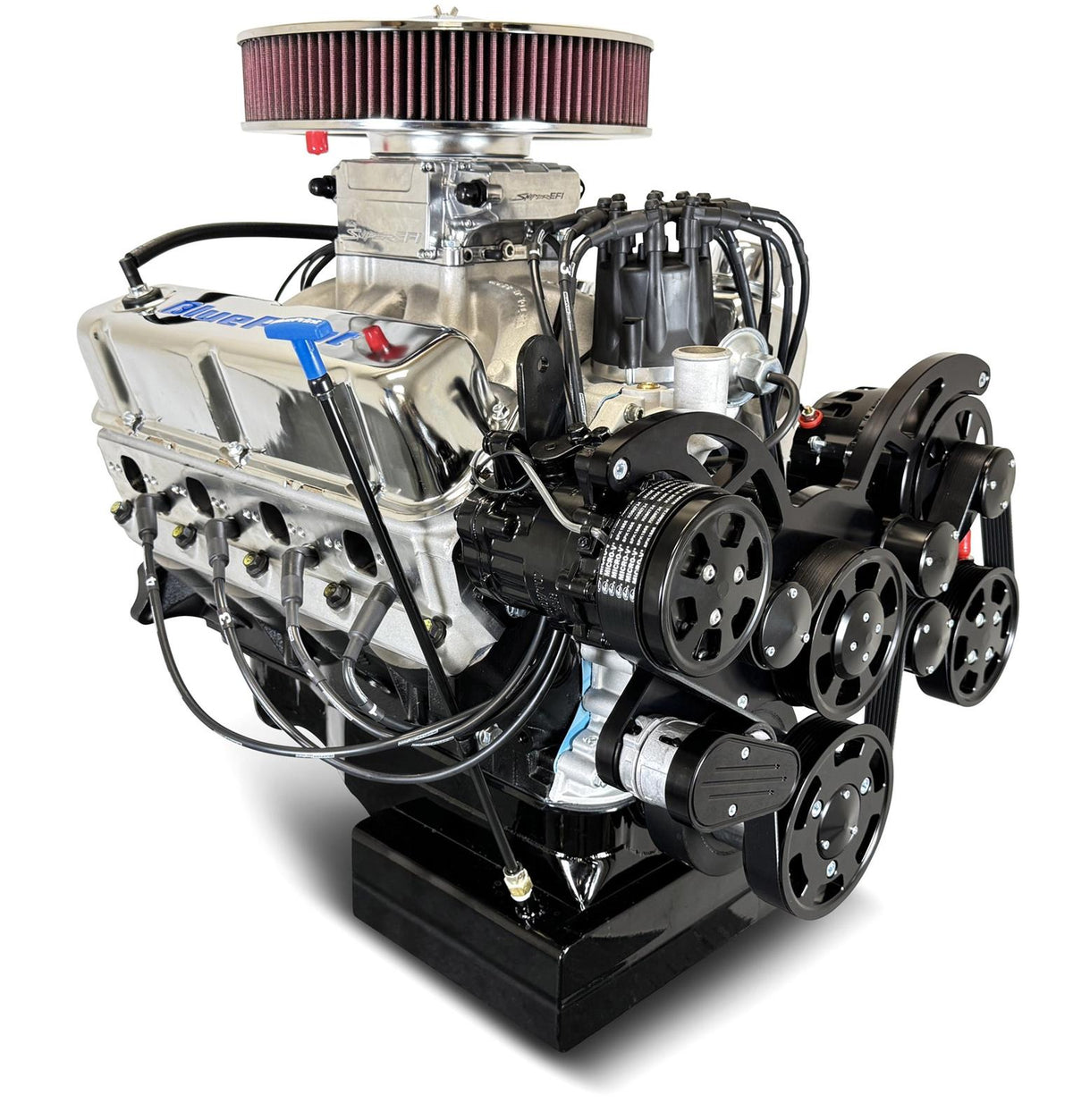 BluePrint PSF4271CTFK Ford 427 CI Crate Engine Dressed Longblock w/ EFI & Pulley Kit