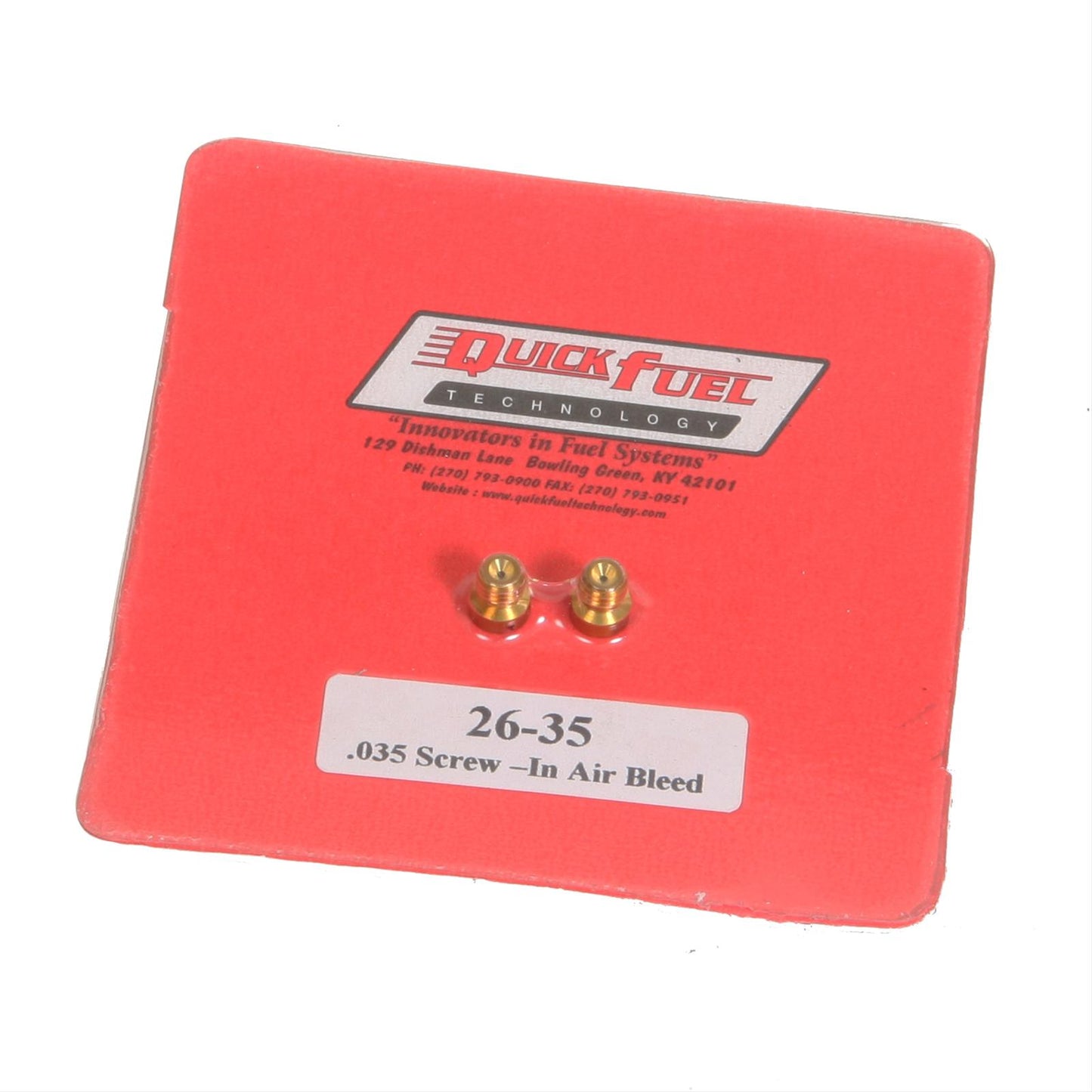 Quick Fuel QFT26-35QFT Air Bleeds 10-32 .035 Screw In 1Pr