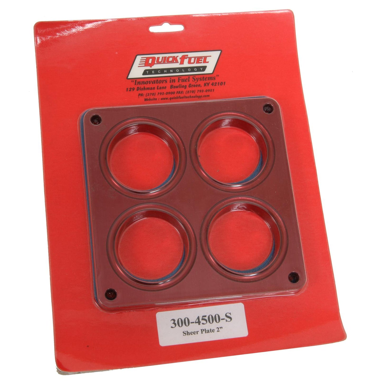 Quick Fuel QFT300-4500-SQFT Shear Plate 2" Bore