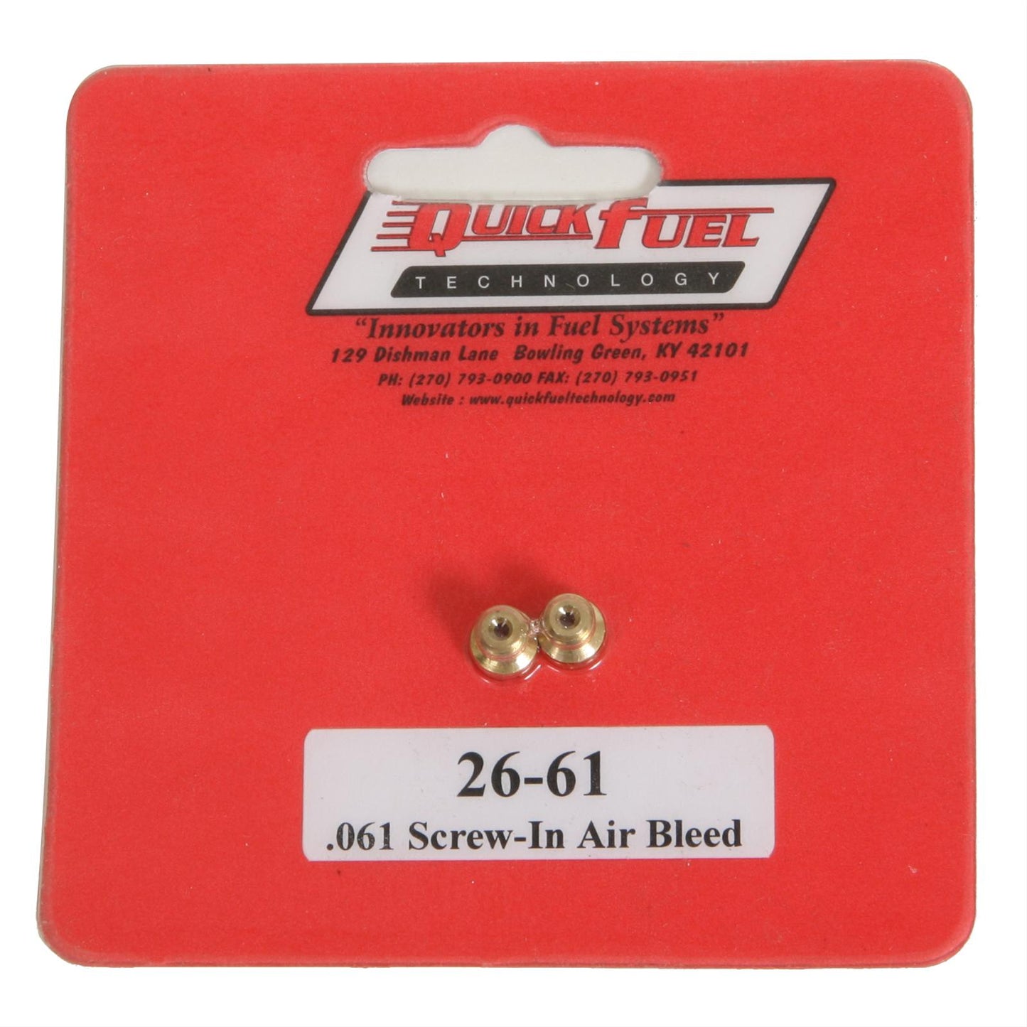 Quick Fuel QFT26-61QFT Air Bleeds 10-32 .061