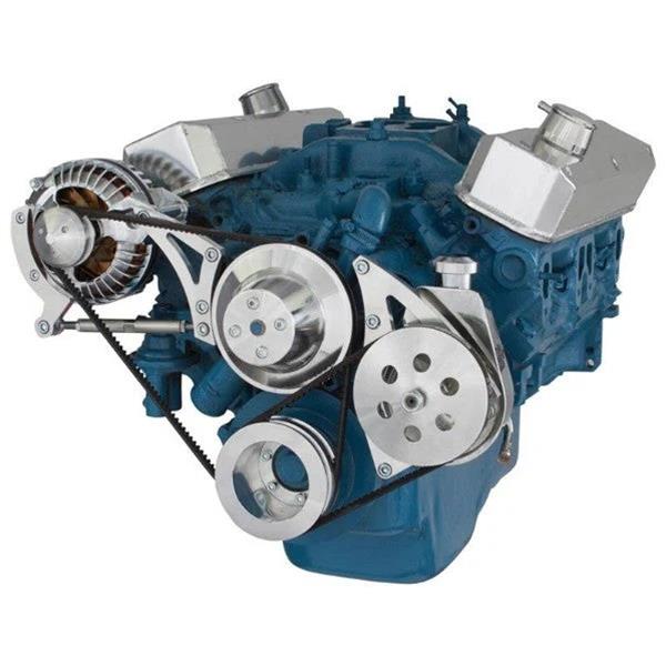 BluePrint BPP360FDPS2 SB MOPAR FRONT ACCESSORY DRIVE, VBELT W ALT, PS, WP, BRACKETS, BOLTS Engine Pulley Kit