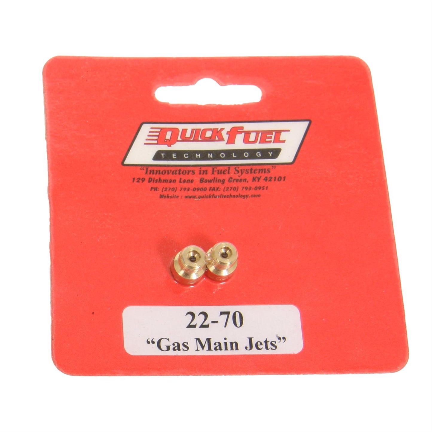 Quick Fuel QFT22-70QFT Gas Main Jets 1/4" #70 Sold In (pair) s