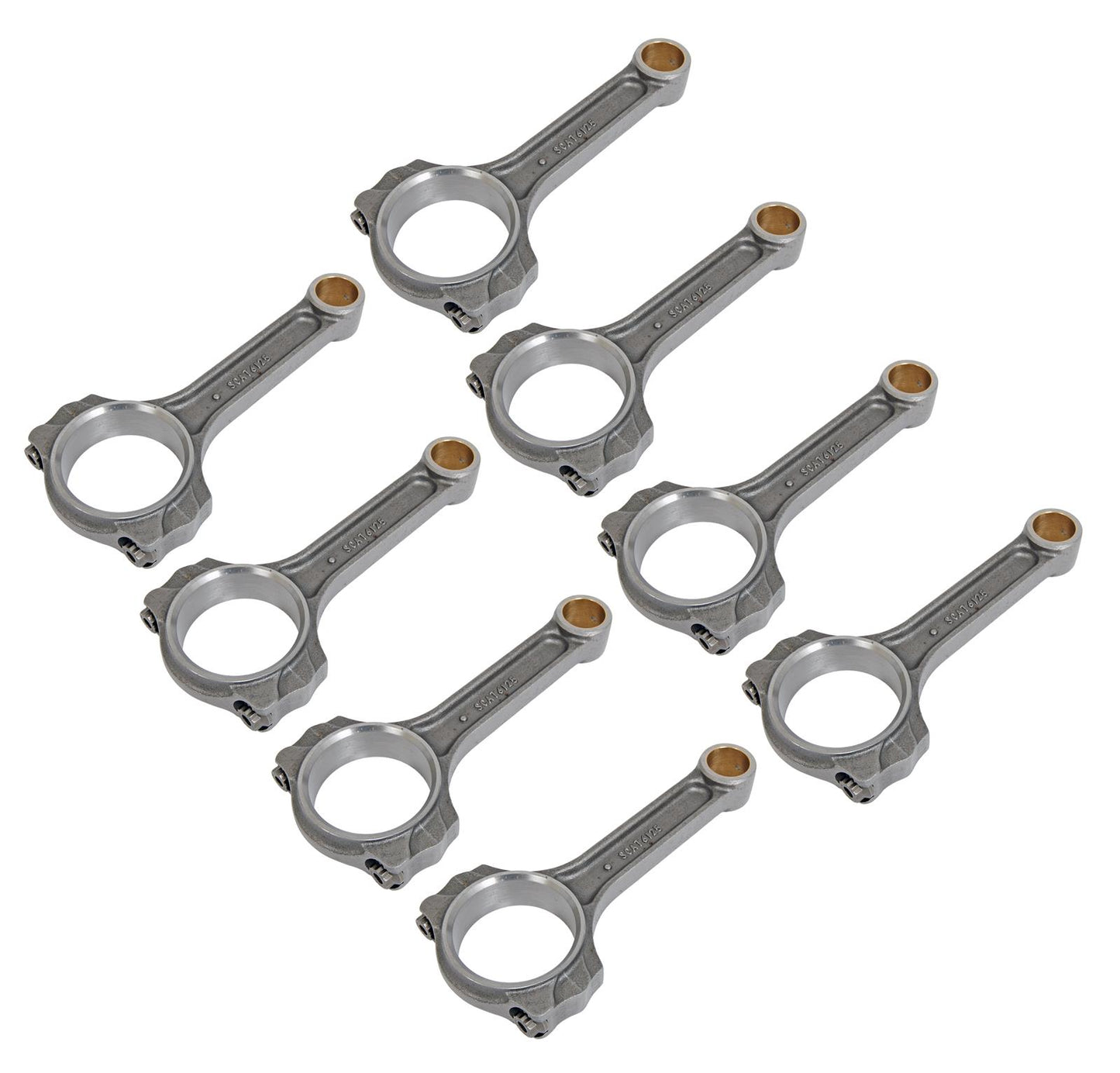 SCAT SC26125716A Conrods Chev SB I-Beam 6.125 Incl ARP 2000 Series Bolts