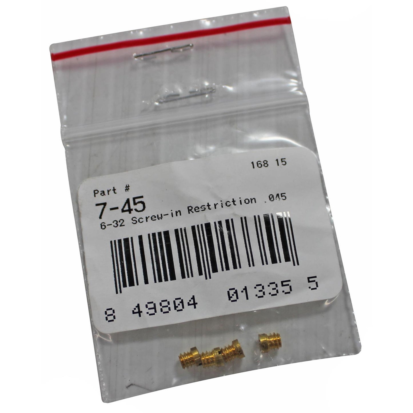 Quick Fuel QFT7-45QFT 6-32 Screw-In Restriction .045