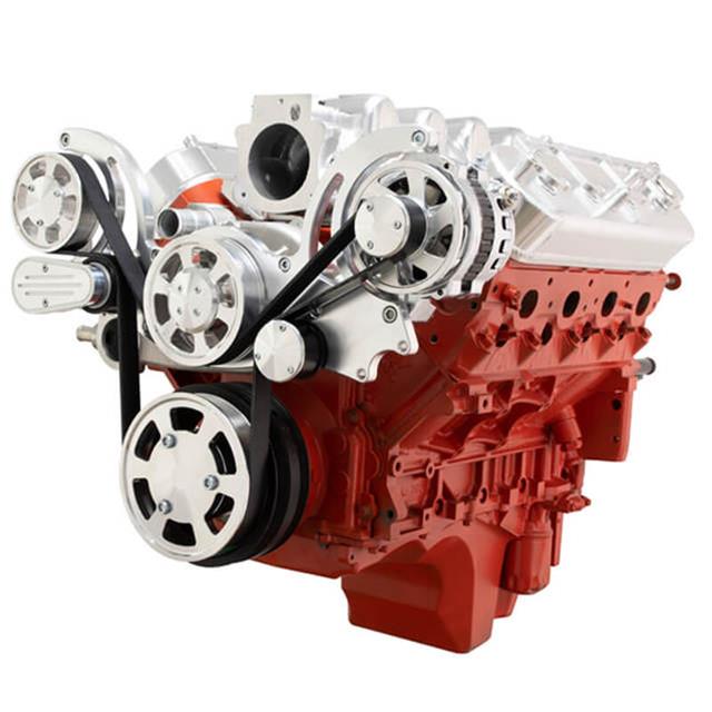 BluePrint BPPLSFDAC LS FRONT ACCESSORY DRIVE, FULL SERPENTINE W ALT, AC, WP, BRACKETS, BOLTS Engine Pulley Kit