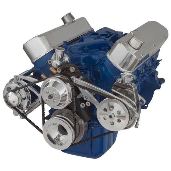 BluePrint BPP351FDPS2 Ford SB 351W FRONT ACCESSORY DRIVE, VBELT W ALT, PS, WP, BRACKETS, BOLTS Engine Pulley Kit