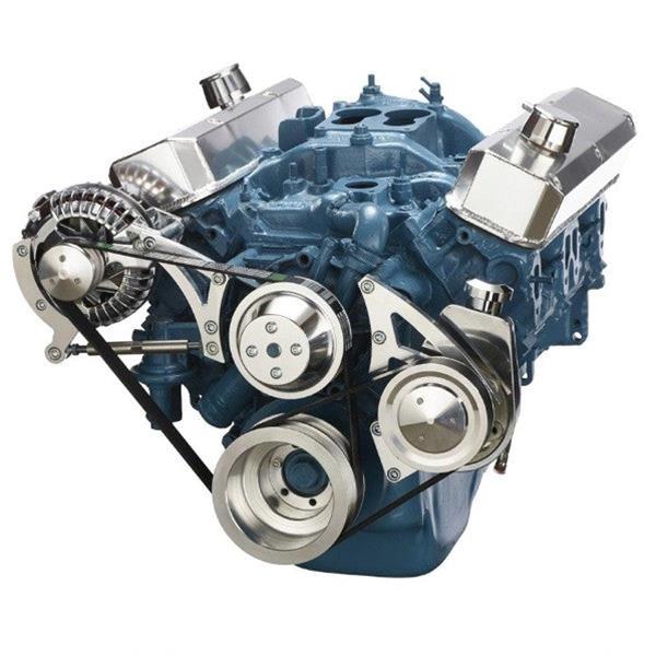 BluePrint BPP360FDPS3 SB MOPAR FRONT ACC DRIVE, DUALBELT QUICK SERP W ALT, PS, WP, BRACKETS, BOLTS Engine Pulley Kit