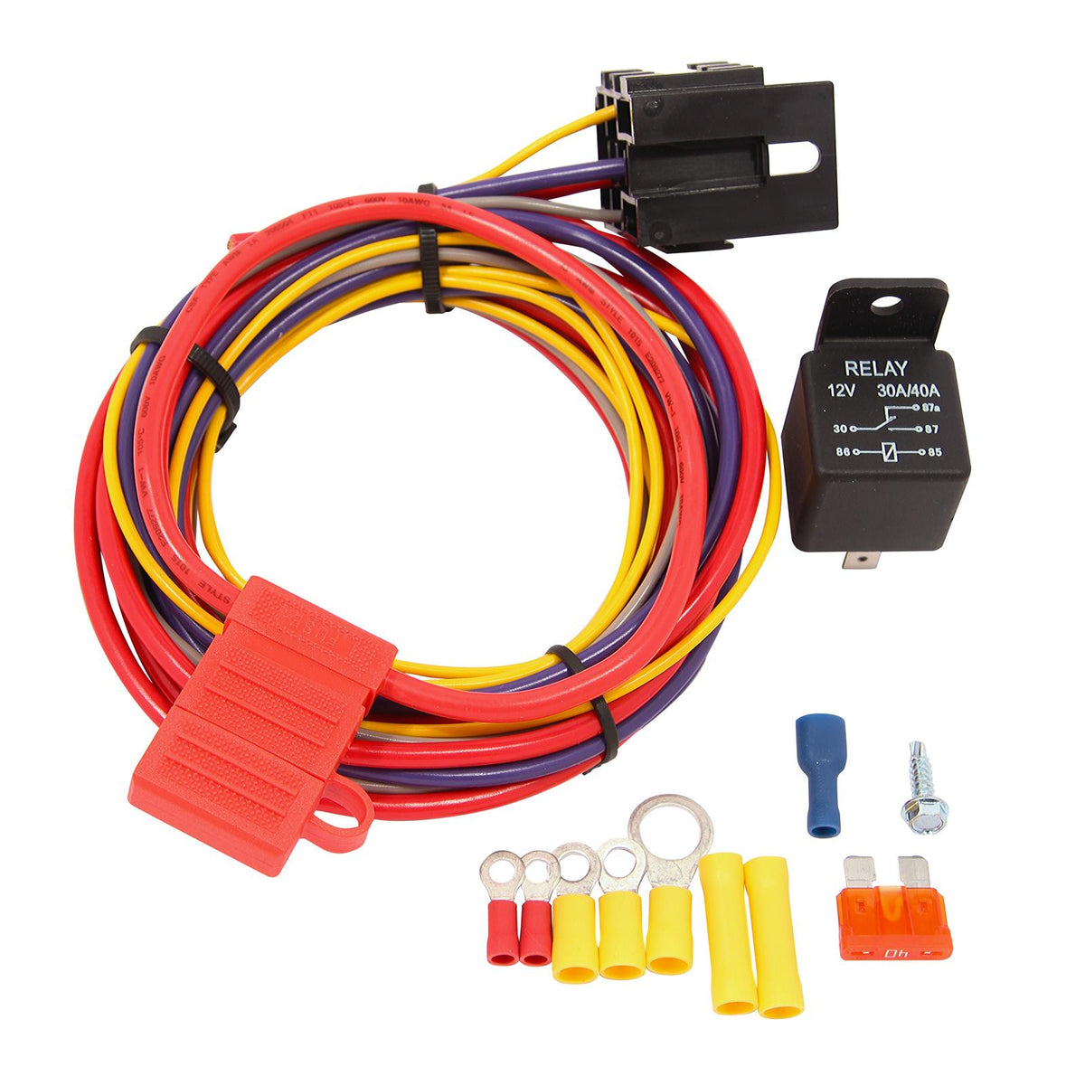 Quick Fuel QFT30-199 Holley Aeromotive Fuel Pump 30AMP Relay Wiring Kit