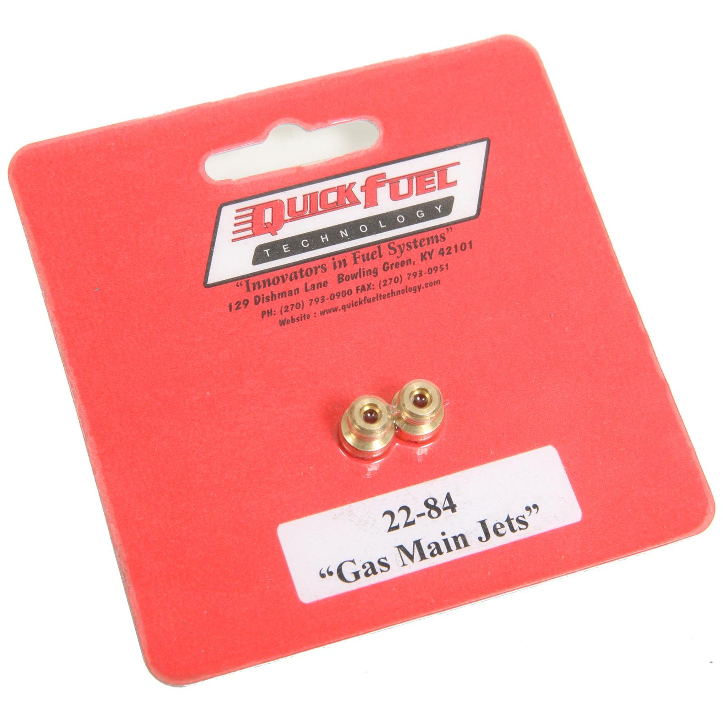 Quick Fuel QFT22-84QFT Gas Main Jets 1/4" #84 Sold In (pair) s