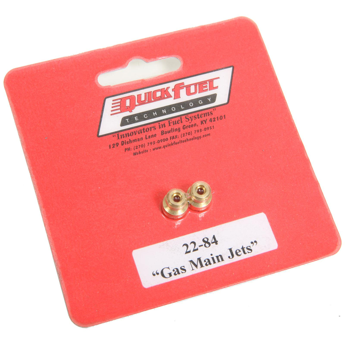 Quick Fuel QFT22-84QFT Gas Main Jets 1/4" #84 Sold In (pair) s
