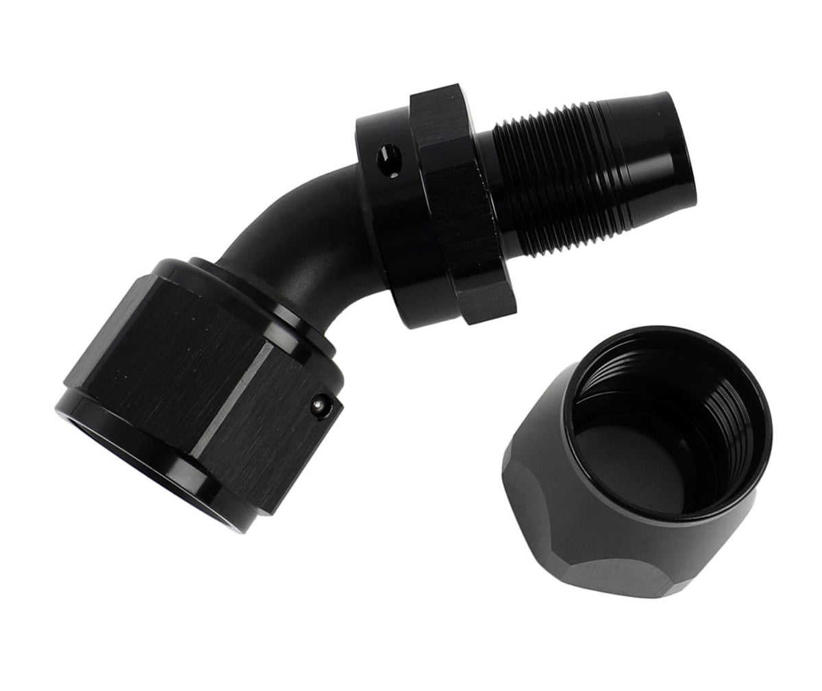 Russell RU610125 Hose End 45 Deg 12An Blk