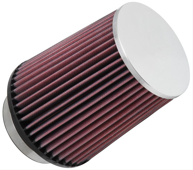 K&N Filters KNRC-4630 Universal Chrome Air Filter 3-1/2"Flg 5-1/2"B 4-1/2"T 6"