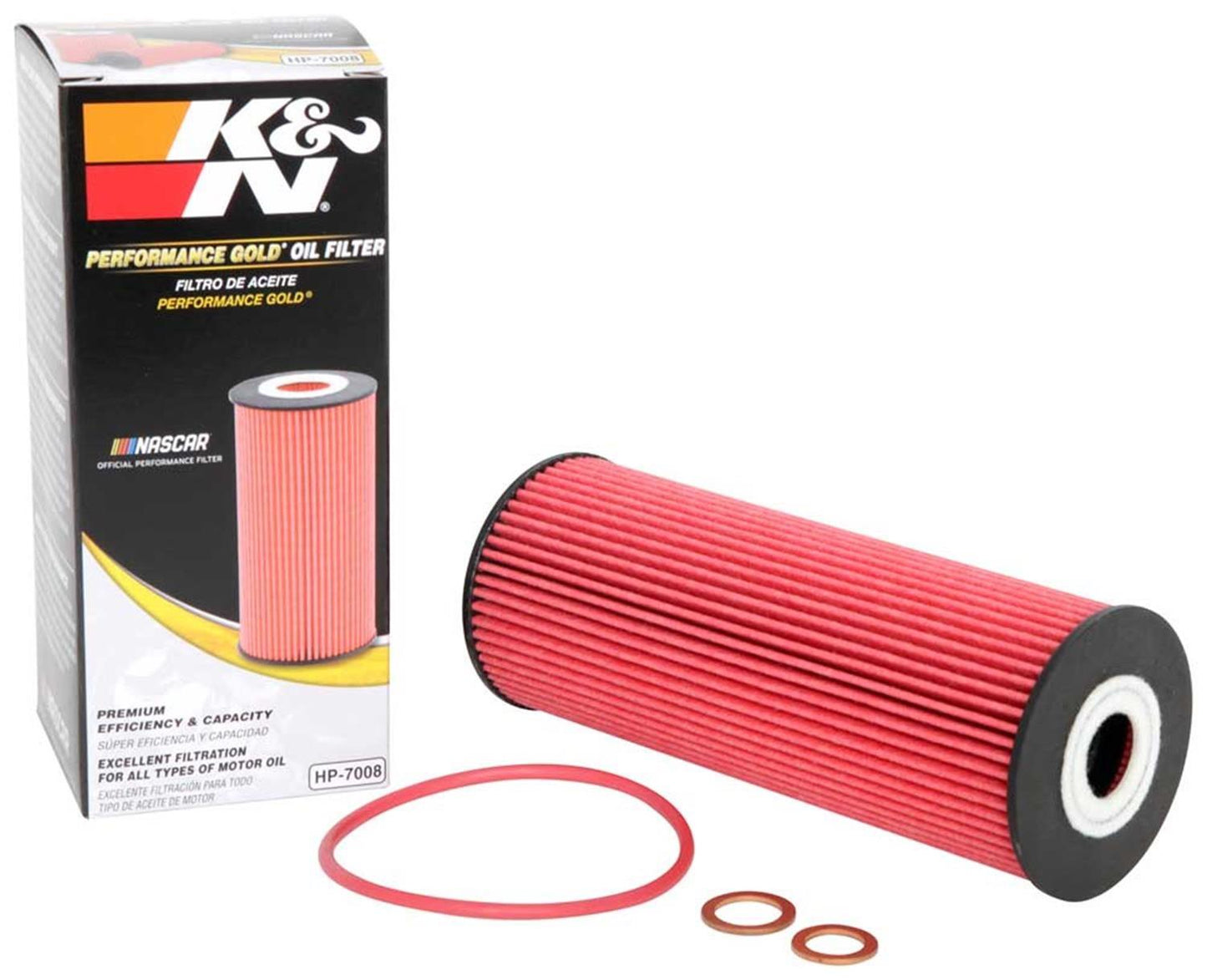 K&N Filters KNHP-7008 Mercedes Benz Various Models Oil Filter Equiv R2596P