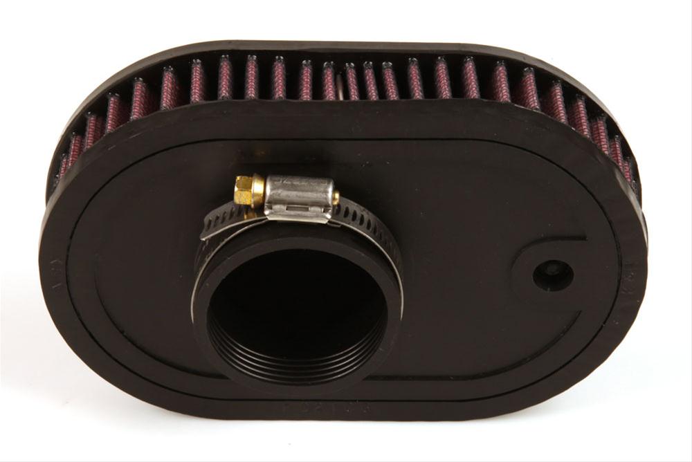 K&N Filters KNRA-070V Universal Chrome Air Filter 2-1/16"O/S Flg 7" X 4-1/2" 1"