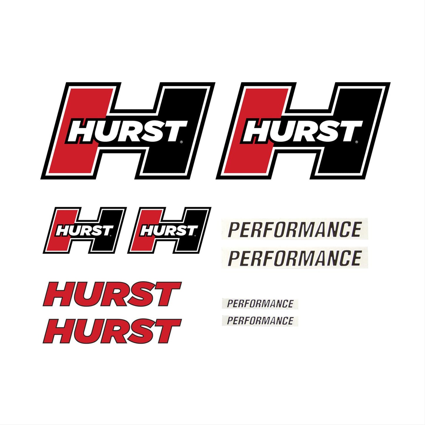 Hurst HU1320000 Decal Pack, Red Logo