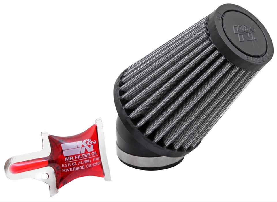 K&N Filters KNR-1100 Universal Rubber Air Filter 1-11/16"40 Deg Flg 3"B 2"T"