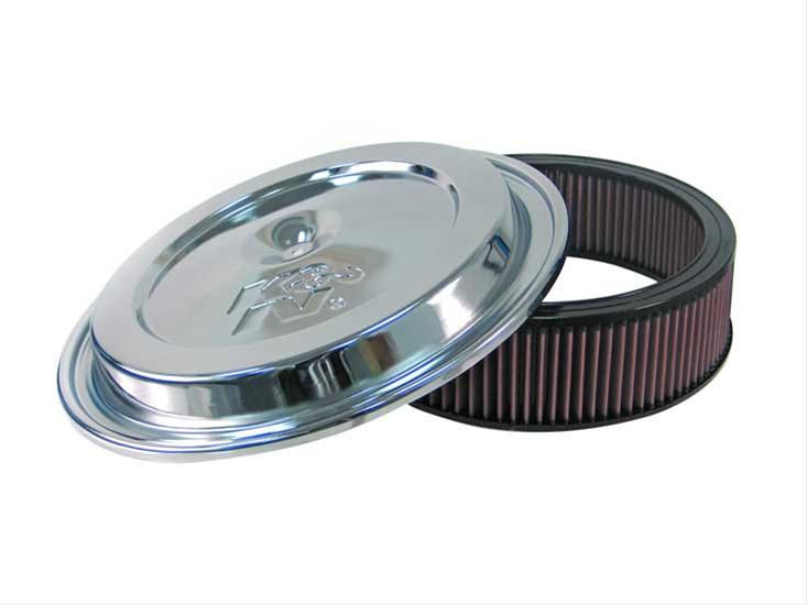 K&N Filters KNCE-1501 Chev 1968-92 Various Rep Air Filter W/Chrome Lid
