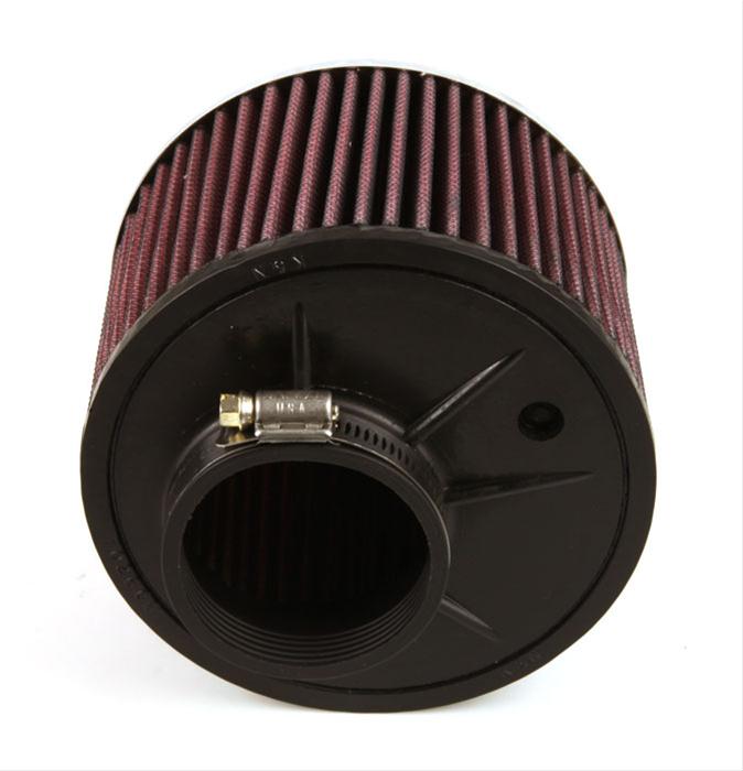 K&N Filters KNRA-068V Universal Chrome Air Filter 2-9/16"O/S Flg 6"Od 4"H Cr"