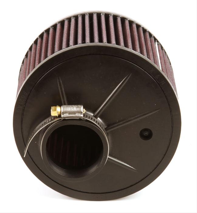 K&N Filters KNRA-0470 Universal Rubber Air Filter 2-1/16"O/S Flg 6"Od 4"H Ru"