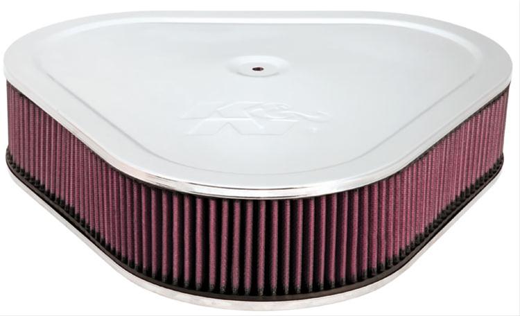 K&N Filters KN60-1470 Custom Air Filter Assembly 5-1/8"Flg 14" Trgl Chm As. 3"H"