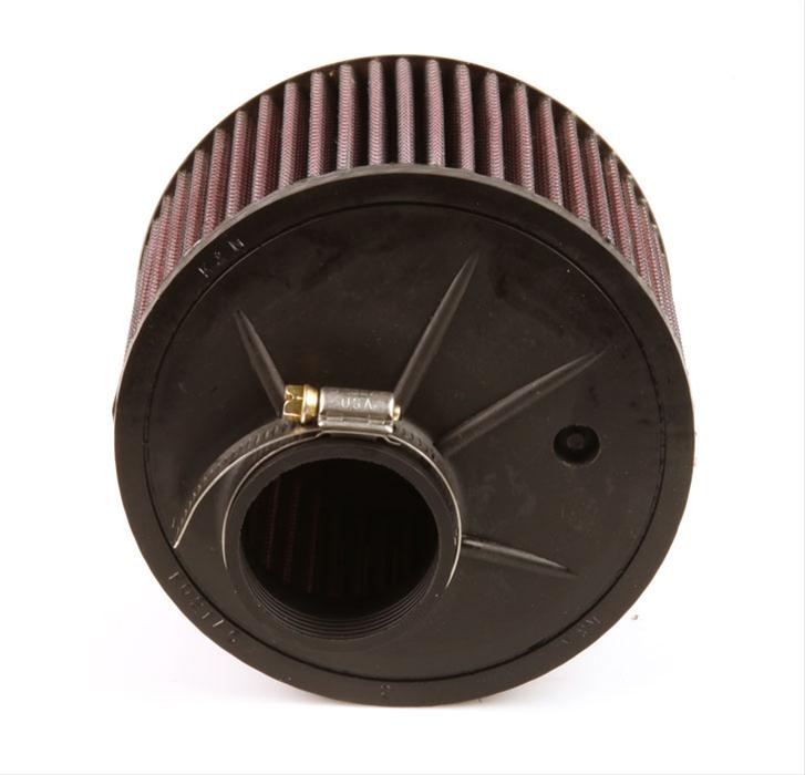 K&N Filters KNRA-047V Universal Chrome Air Filter 2-1/16"O/S Flg 6"Od 4"H Cr"
