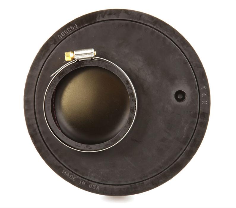 K&N Filters KNRA-097V Universal Chrome Air Filter 3"O/S Flg 7"Od 2"H"