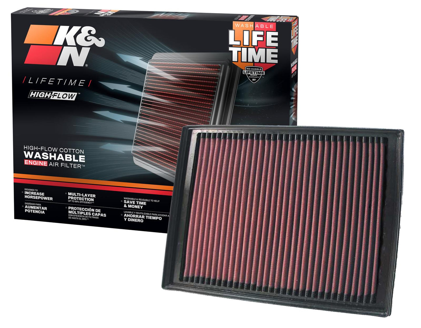 K&N Filters KN33-2319 Dodge Sprinter 2.7L-L5 2005 Replacement Air Filter